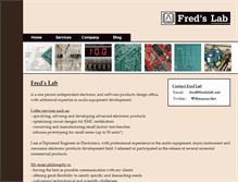 Tablet Screenshot of fredslab.net
